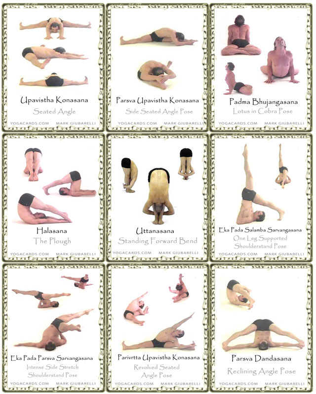 name Pose chart Giubarelli Yoga yoga Cards  Yoga by Source Mark pose