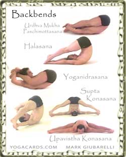Card with beginners yoga No  Vinyasa problems back for poses 19