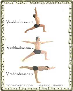 Warrior Posture pose 1 (Virabhadrasana 1) - Yoga by D