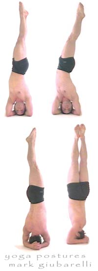 headstand pose sirsasana side