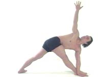 Yoga Posture revolved side angle
