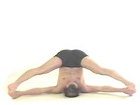 Yoga Posture supta konasana