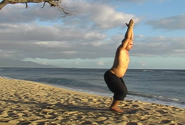 learning yoga poses