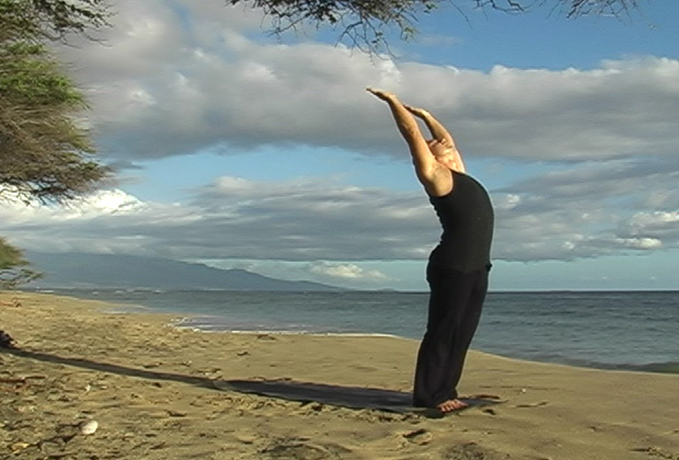 yoga asana in flow