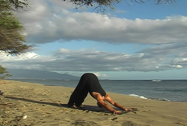 gentle yoga pose