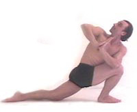 Anjaneyasana lunge pose