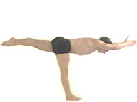 Yoga Posture Warrior 2